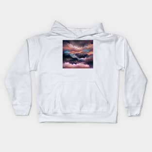 Aesthetic Stormy Sky Kids Hoodie